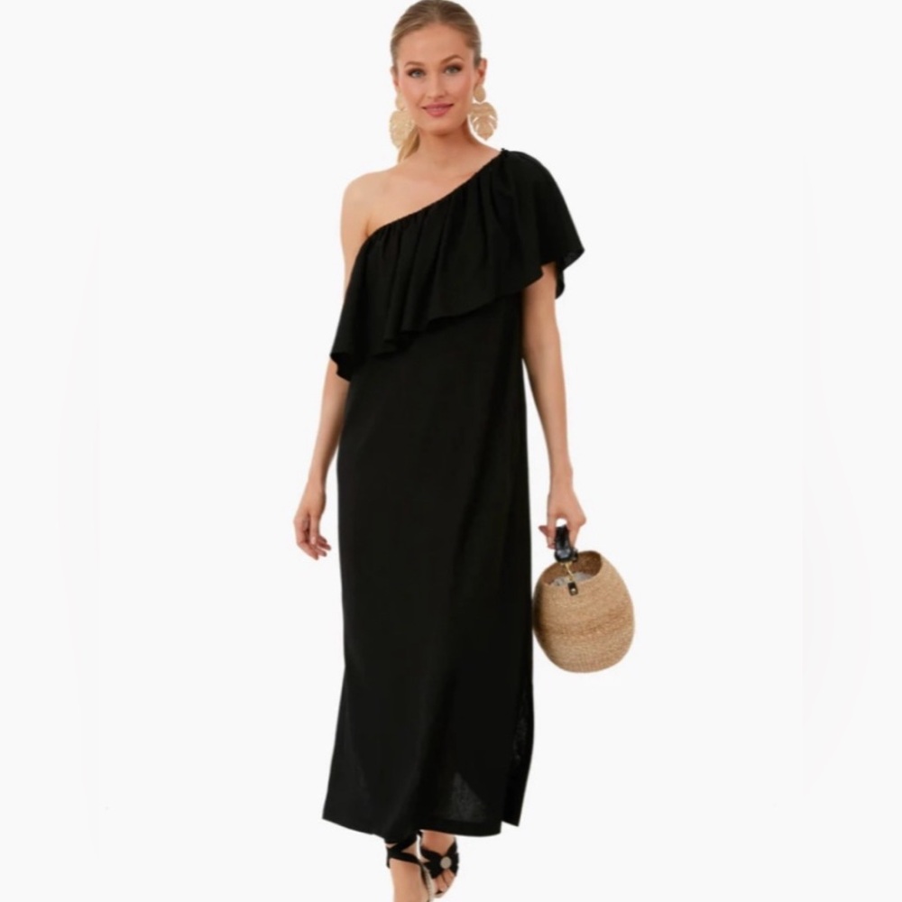 Tuckernuck Black Florencia Ruffle Dress